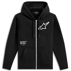 Alpinestars Transverse Zip Hoodie kapucnis pulóver | BLACK