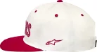 ALPINESTARS Stadium Snapback sapka | OFF WHITE/RED