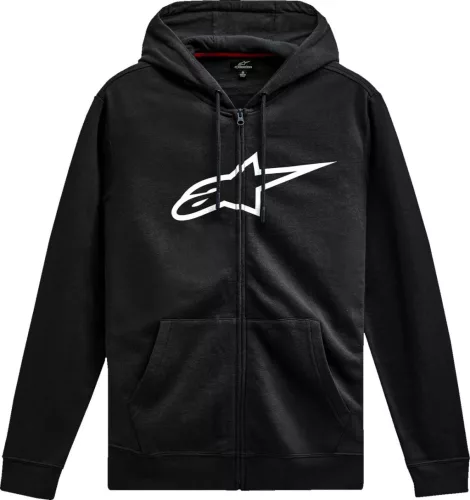Alpinestars AGELESS V3 Zip Hoodie kapucnis pulóver | BLACK/WHITE