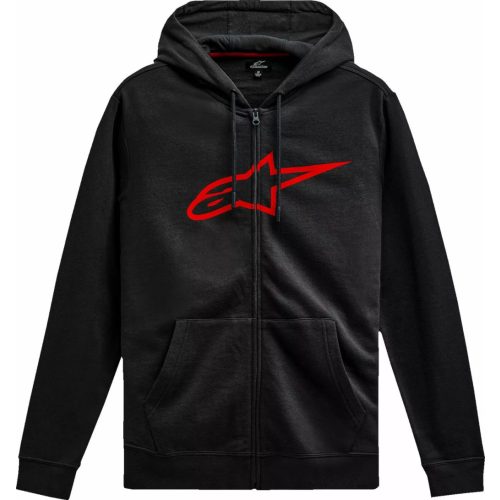 Alpinestars AGELESS V3 Zip Hoodie kapucnis pulóver | BLACK/RED