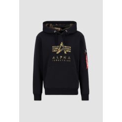   ALPHA INDUSTRIES Camo TPU Hoody Férfi kapucnis pulóver | black