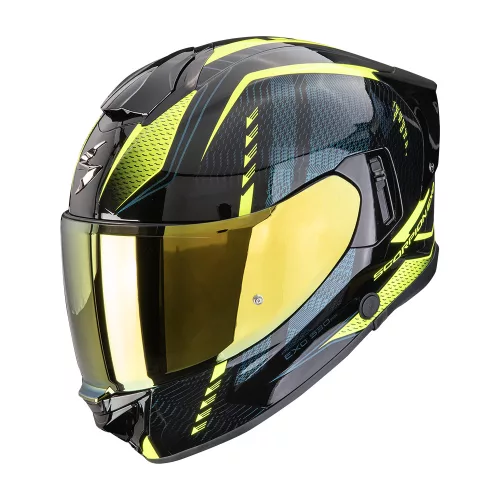 Scorpion Exo-530 AIR Theras bukósisak | fekete/neon sárga