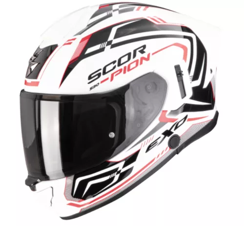 Scorpion Exo-530 AIR Slope bukósisak | fehér/fekete/piros