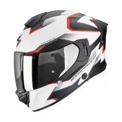   Scorpion Exo-530 AIR Clip bukósisak | matt fehér/fekete/piros