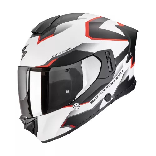 Scorpion Exo-530 AIR Clip bukósisak | matt fehér/fekete/piros
