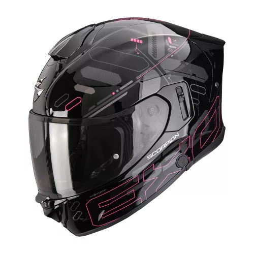 Scorpion Exo-530 AIR Fond bukósisak | fekete/rózsaszín