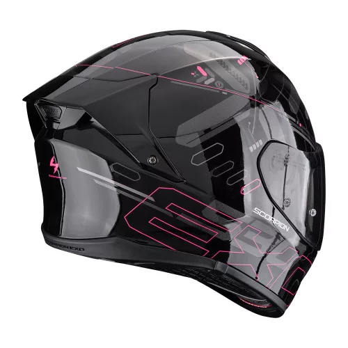 Scorpion Exo-530 AIR Fond bukósisak | fekete/rózsaszín