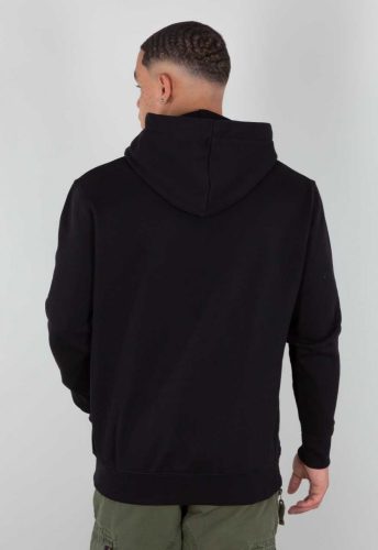 ALPHA INDUSTRIES Basic Hoody Férfi kapucnis pulóver | fekete