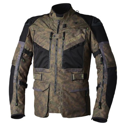 RST Ranger CE Férfi textil motoros kabát - Digi Green