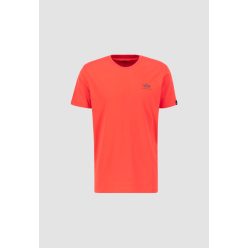   ALPHA INDUSTRIES Basic T Small Logo Férfi póló | atomic red