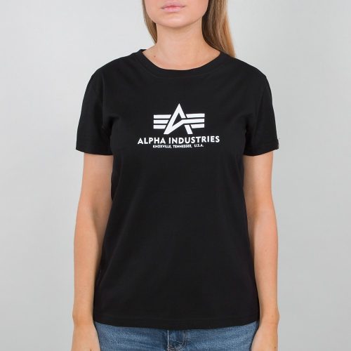 ALPHA INDUSTRIES New Basic Női póló | fekete