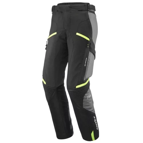 IXON MIDGARD Férfi Motoros vízálló túranadrág | BLACK/GREY/BRIGHT YELLOW