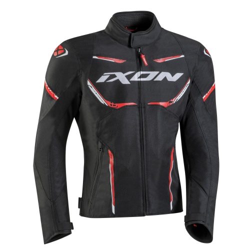 IXON STRIKER AIR WP vízálló motoros Kabát | Black/White/Red