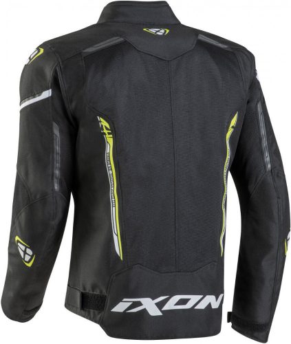 IXON STRIKER AIR WP vízálló motoros Kabát | BLACK/BRIGHT YELLOW/WHITE