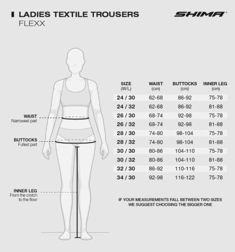 SHIMA FLEXX LADY Női motoros farmer | Black