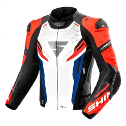 SHIMA MISSION ST MEN G2 motoros bőrkabát | Blue/White/Red