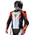 SHIMA MISSION ST MEN G2 motoros bőrkabát | Blue/White/Red