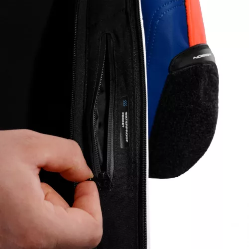 SHIMA MISSION ST MEN G2 motoros bőrkabát | Blue/White/Red