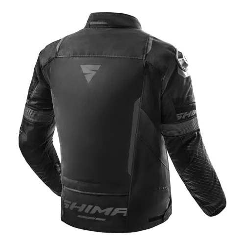 SHIMA SOLID 2.0 Férfi motoros textil kabát | Black