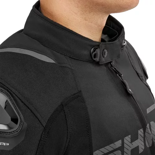 SHIMA SOLID 2.0 Férfi motoros textil kabát | Black
