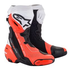   ALPINESTARS SUPERTECH R 21 VENTED MOTOROS CSIZMA | fekete-fehér-fluo piros