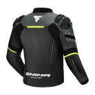 SHIMA BANDIT 2.0 motoros bőrdzseki | Black/fluo