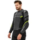 SHIMA BANDIT 2.0 motoros bőrdzseki | Black/fluo