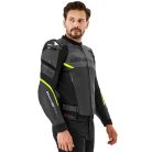 SHIMA BANDIT 2.0 motoros bőrdzseki | Black/fluo