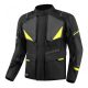 SHIMA RUNNER Férfi motoros textil kabát | Black/fluo