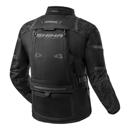 Shima TRACKER Férfi textil kabát | Fekete