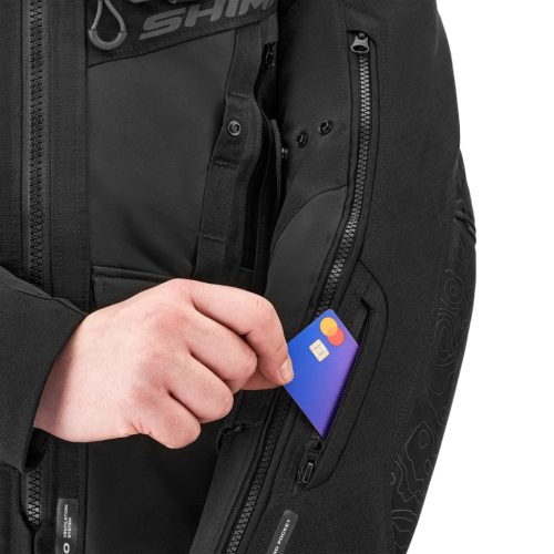 Shima TRACKER Férfi textil kabát | Fekete