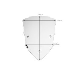 WRS szélvédő plexi  TOUR MULTISTR víztiszta