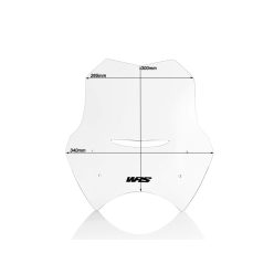 WRS szélvédő plexi  SPORT R1150R víztiszta 