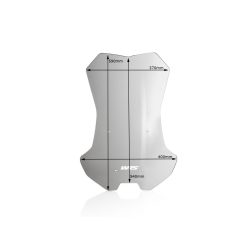 WRS szélvédő plexi TOUR X-ADV750  füst színű