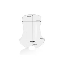 WRS szélvédő plexi  INTER X-ADV750 víztiszta 