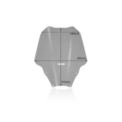 WRS szélvédő plexi  TOUR FORZA300  füst színű