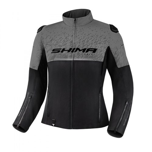 Shima Drift Lady női motoros textil kabát - fekete/szürke