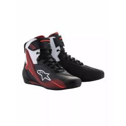 ALPINESTARS FASTER 4 MOTOROS CIPŐ | Black/White/Dark Red