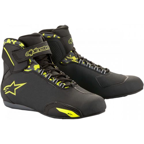 ALPINESTARS SEKTOR WP COOL VÍZÁLLÓ MOTOROS CIPŐ | Black/Gray/Yellow