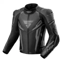SHIMA MISSION ST MEN G2 motoros bőrkabát | Black