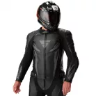 SHIMA MISSION ST MEN G2 motoros bőrkabát | Black