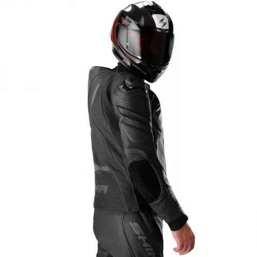 SHIMA MISSION ST MEN G2 motoros bőrkabát | Black