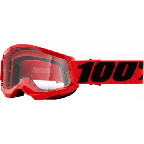 100% cross szemüveg Strata 2 GOGGLE red/Clear