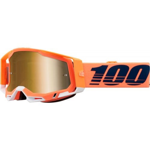 100% cross szemüveg Racecraft 2 Goggles CORAL MIR TRUE GD