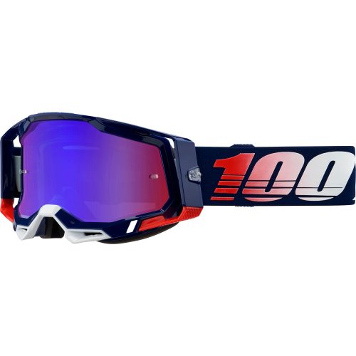 100% cross szemüveg Racecraft 2 Goggles RPBLC MIR RD/BL