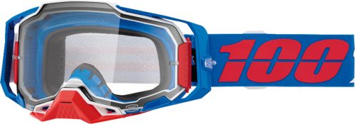 100% cross szemüveg Armega  GOGGLE  Blue/Red/White / Clear 