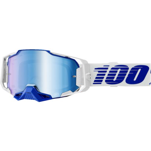 100% cross szemüveg Armega  GOGGLE  Blue/White / Mirrored Blue 
