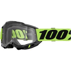   100% cross szemüveg ACCURI 2  GOGGLE  Black / Neon Yellow / clear