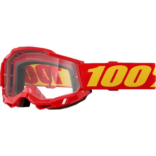 100% cross szemüveg ACCURI 2  GOGGLE  Red / clear