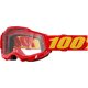 100% cross szemüveg ACCURI 2  GOGGLE  Red / clear